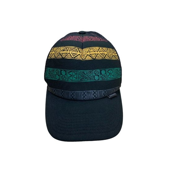 Quicksilver Trucker Hat Snapback Mesh Multi Color One Size Fits Most Tribal - Picture 1 of 12